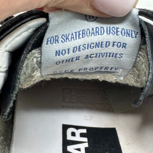 Golden Goose Superstar Sneakers Women Size 37 Silver Glitter Black Star Leather - Picture 14 of 15